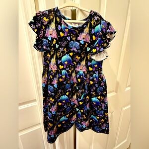 Disney World 50th Anniversary Dress with ruffle sleeves